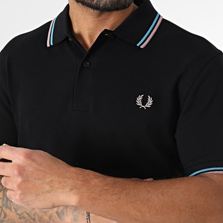 Fred Perry - Polo Manches Courtes Twin Tipped MM3600 Noir