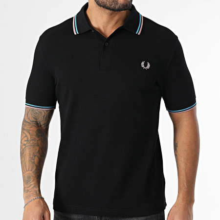 Fred Perry - Polo Manches Courtes Twin Tipped MM3600 Noir