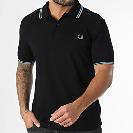 Fred Perry - Polo Manches Courtes Twin Tipped MM3600 Noir