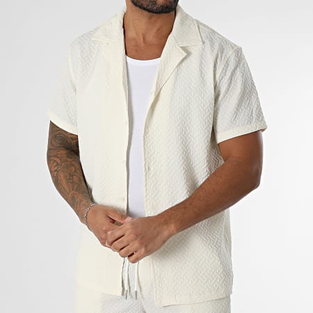 Classic Series - Tracksuit Short-Sleeve Shirt And Jogger Short 785 Light Beige