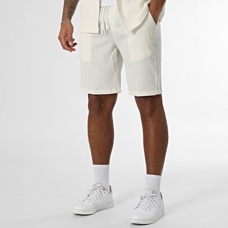 Classic Series - Tracksuit Short-Sleeve Shirt And Jogger Short 785 Light Beige