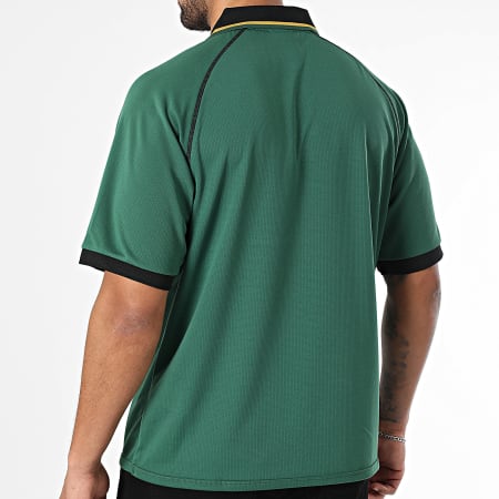 Kappa - Polo de Mangas Cortas Authentic Norton 371X35W Verde Blanco Negro Dorado