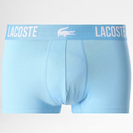 Lacoste - Lot De 3 Boxers Classic Bleu Clair Bleu Roi Bleu Marine