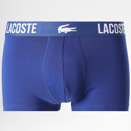 Lacoste - Lot De 3 Boxers Classic Bleu Clair Bleu Roi Bleu Marine