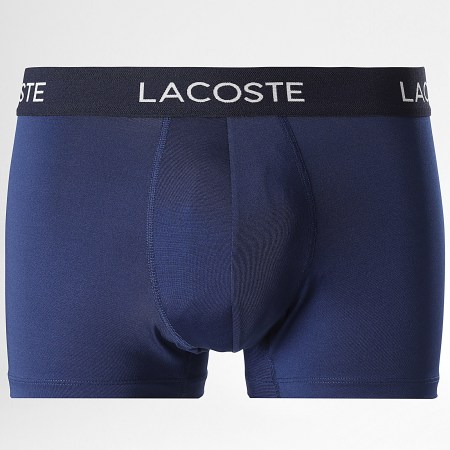 Lacoste - Lot De 3 Boxers Classic Bleu Clair Bleu Roi Bleu Marine