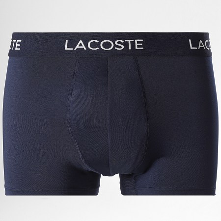 Lacoste - Lot De 3 Boxers Classic Bleu Clair Bleu Roi Bleu Marine