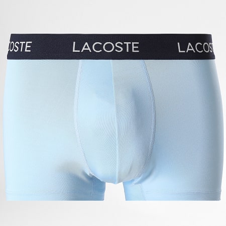 Lacoste - Lot De 3 Boxers Classic Bleu Clair Bleu Roi Bleu Marine