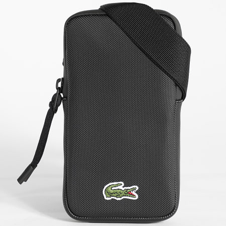 Lacoste - Bolsa LCST Logo Cocodrilo Bordado Negro