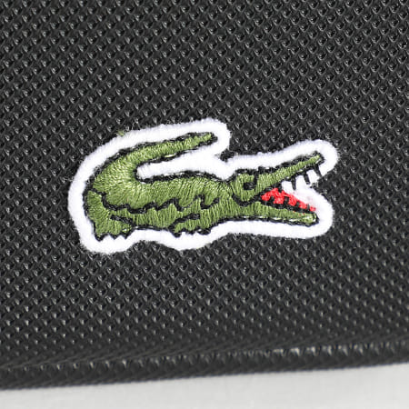 Lacoste - Bolsa LCST Logo Cocodrilo Bordado Negro