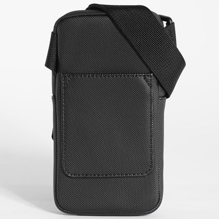 Lacoste - Bolsa LCST Logo Cocodrilo Bordado Negro