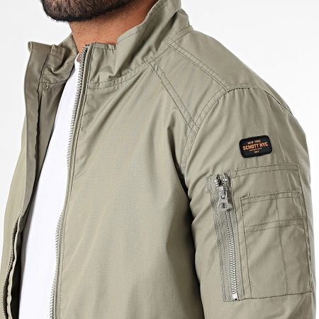 Schott NYC - Veste Zippée Kenny Vert Kaki Clair