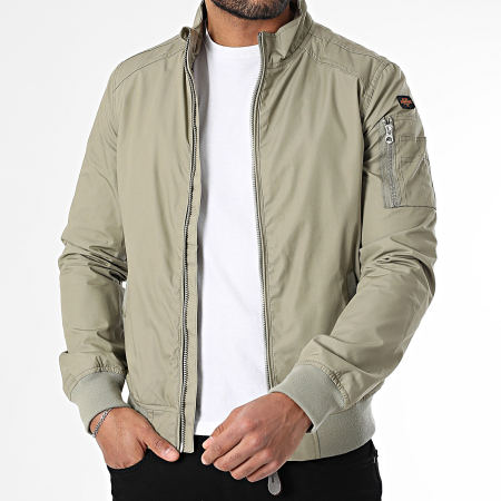 Schott NYC - Veste Zippée Kenny Vert Kaki Clair