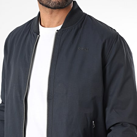 Schott NYC - Veste Zippée Macole Bleu Marine