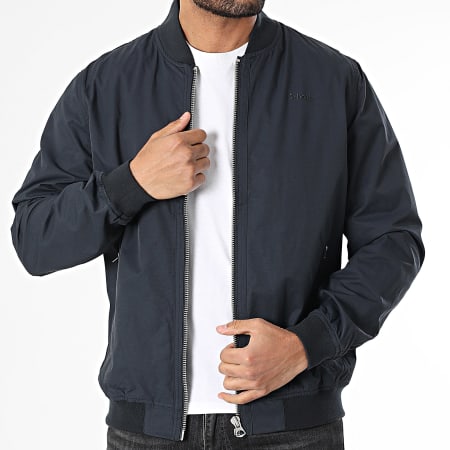 Schott NYC - Veste Zippée Macole Bleu Marine