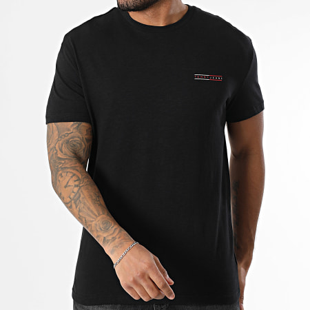 Tommy Jeans - Tee Shirt Graphic Slub 1303 Noir