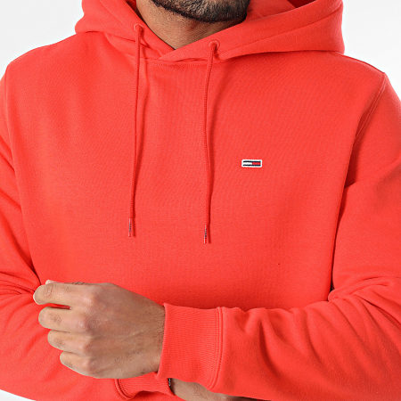 Tommy Jeans - Sweat Capuche Flag 0742 Orange