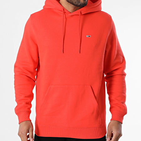 Tommy Jeans - Sweat Capuche Flag 0742 Orange