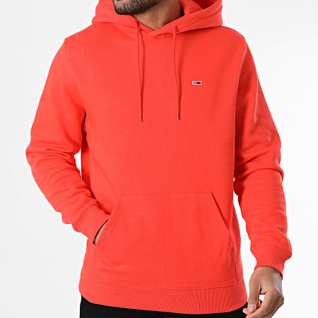 Tommy Jeans - Sweat Capuche Flag 0742 Orange