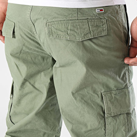 Tommy Jeans - Pantalon Cargo Relaxed Fit Jaimie Twill 0871 Vert Kaki