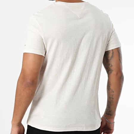 Tommy Jeans - Tee Shirt Slim Entry Graphic 0779 Beige Chiné