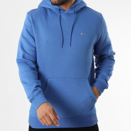 Tommy Jeans - Sweat Capuche Flag 0742 Bleu Roi