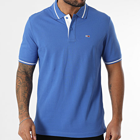 Tommy Jeans - Polo Manches Courtes Tipped 0745 Bleu Roi