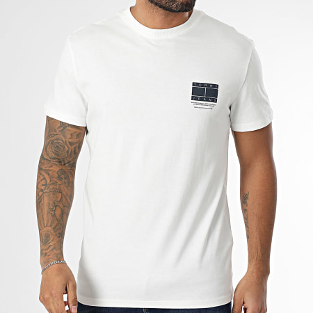 Tommy Jeans - Tee Shirt DNA Graphic 0814 Blanc