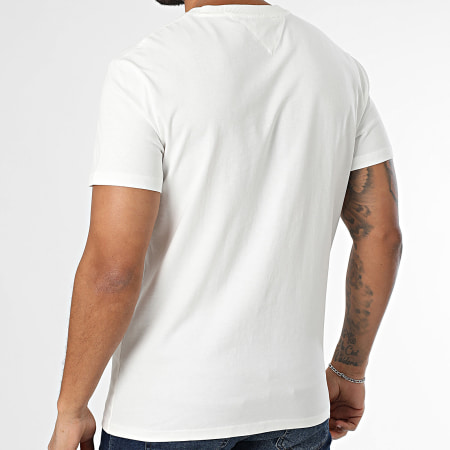 Tommy Jeans - Tee Shirt DNA Graphic 0814 Blanc