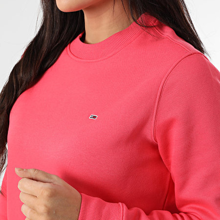 Tommy Jeans - Sweat Crewneck Femme Flag Crew 9959 Rose Fushia
