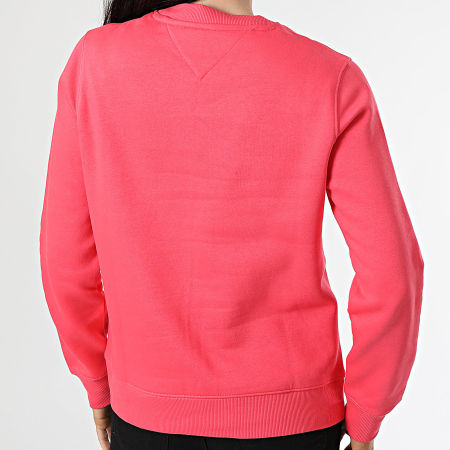 Tommy Jeans - Sweat Crewneck Femme Flag Crew 9959 Rose Fushia