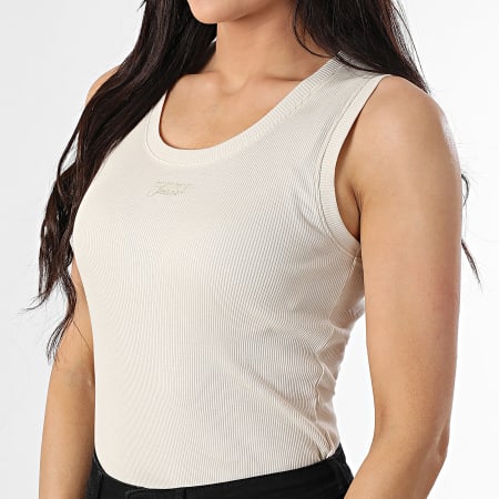 Tommy Jeans - Débardeur Femme Script 1369 Beige