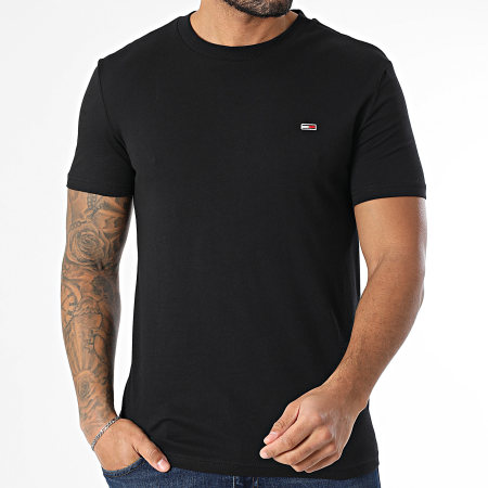 Tommy Jeans - Lot De 2 Tee Shirts Jersey 0687 Noir Bleu Marine
