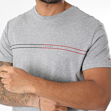 Tommy Jeans - Lot De 2 Tee Shirts Entry Graphic 1902 Noir Gris Chiné