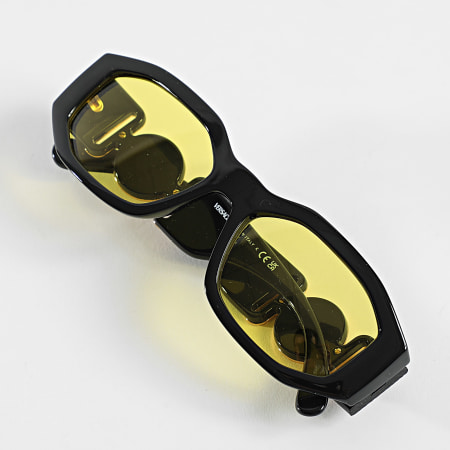 Versace - Lunettes De Soleil 0VE4361 Noir Doré Jaune
