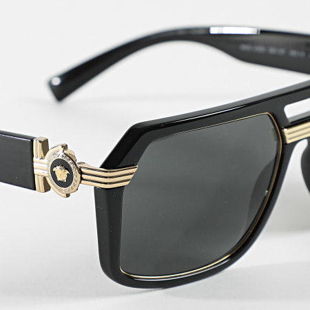 Versace - Lunettes De Soleil VE4399 Noir Doré