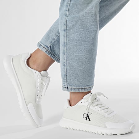 Calvin Klein - Baskets Femme 3 Eva Runner Mesh 1750 Triple Bright White