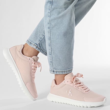 Calvin Klein - Baskets Femme 3 Eva Runner Mesh 1750 Silver Peony