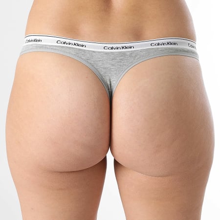 Calvin Klein - Set van 3 damesstrings QD5209E Wit Rood Heide Grijs