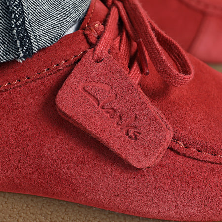 Clarks - Chaussures Wallabee Evo Red Suede