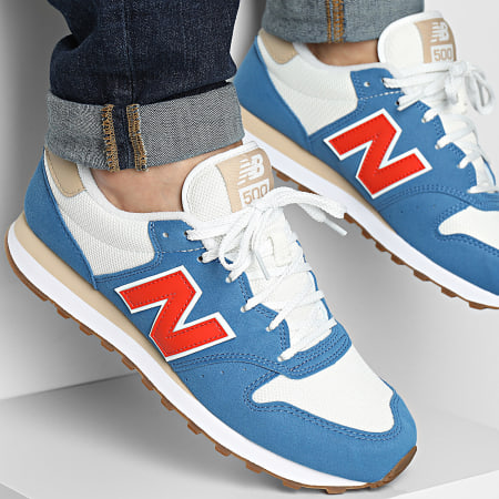 New Balance - Baskets 500 GM500TPN White Royal Blue