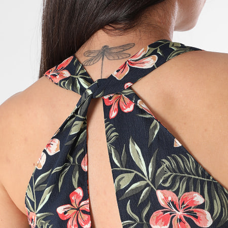 Only - Nova Life Elite Vrouwen Maxi Dress Navy Pink Green Floral