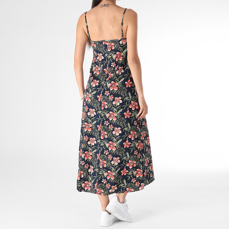 Only - Nova Life Elite Vrouwen Maxi Dress Navy Pink Green Floral