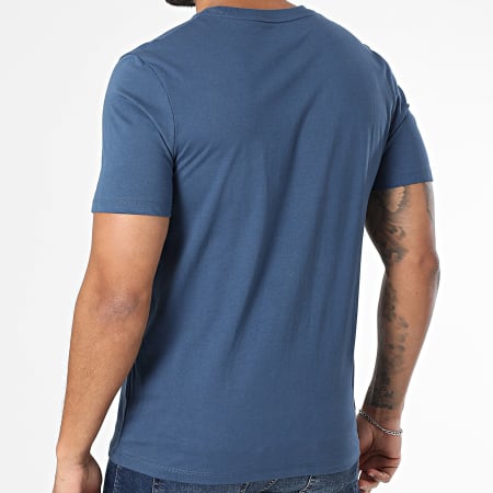 Timberland - Tee Shirt Linear Logo A5UPQ Bleu Marine