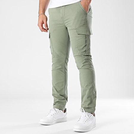 Tommy Jeans - Pantalon Cargo Austin 0281 Vert Kaki
