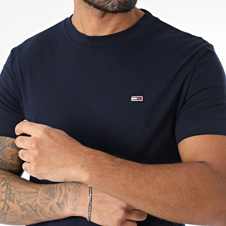 Tommy Jeans - Lot De 2 Tee Shirts Jersey 0687 Gris Chiné Bleu Marine