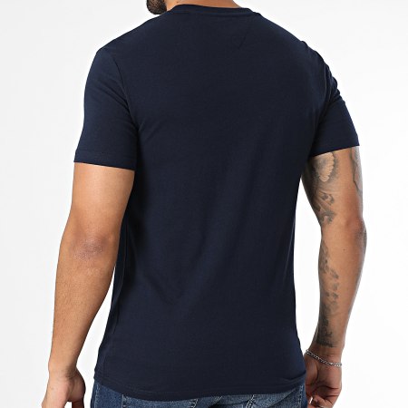 Tommy Jeans - Lot De 2 Tee Shirts Jersey 0687 Gris Chiné Bleu Marine