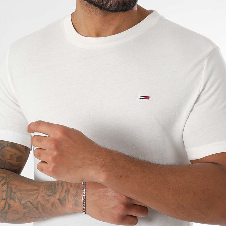 Tommy Jeans - Lote De 2 Camisetas De Punto 0687 Blanco Beige