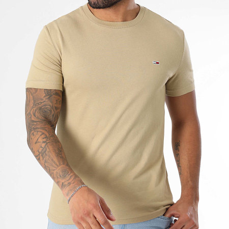 Tommy Jeans - Lote De 2 Camisetas De Punto 0687 Blanco Beige