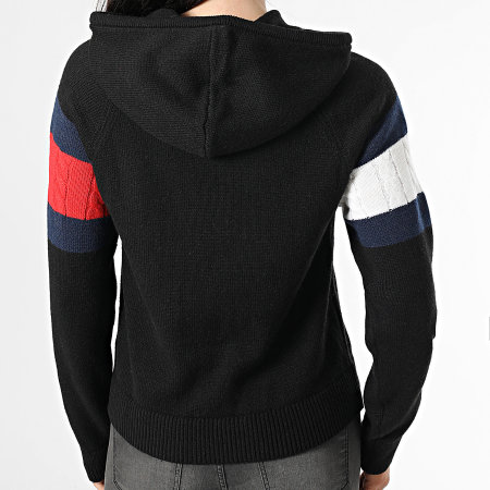 Tommy Jeans - Pull Capuche Femme Center Flag 0250 Noir