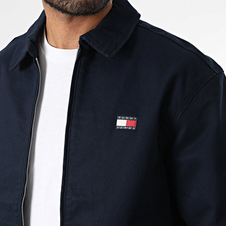 Tommy Jeans - Veste Zippée Reg Cotton 1377 Bleu Marine